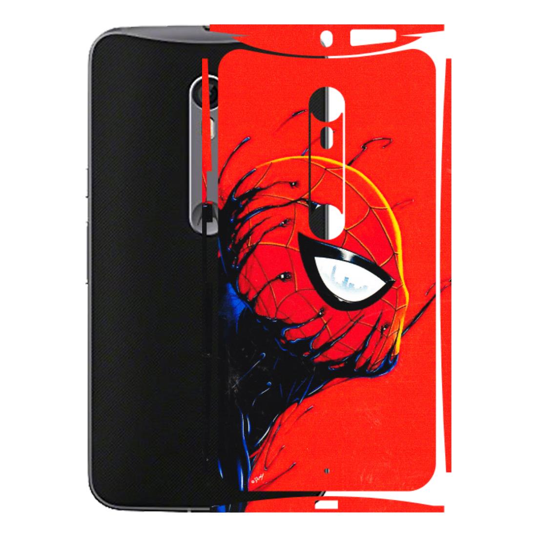 Motorola Phone Skins (All Models) - Spiderman Face Venom - 3D Embossed Finish (L-165) Motorola Moto X Style