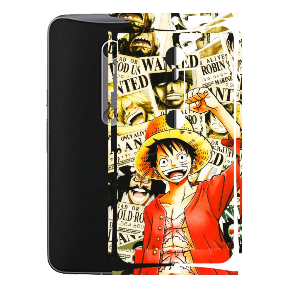 Motorola Phone Skins (All Models) - Luffy Anime - 3D Embossed Finish (L-177) Motorola Moto X Style