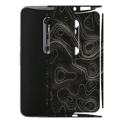 Motorola Phone Skins (All Models) - Black Swirl - 3D Embossed Finish (L-196) Motorola Moto X Style
