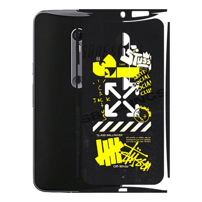 Motorola Phone Skins (All Models) - Anti Social Graffiti - 3D Embossed Finish (L-198) Motorola Moto X Style