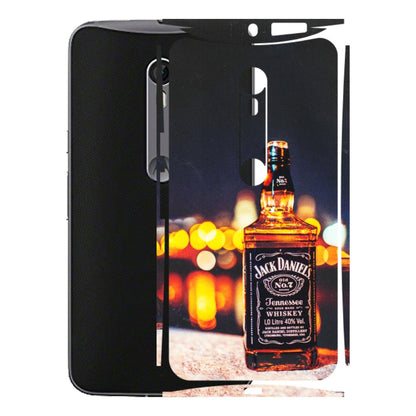 Motorola Phone Skins (All Models) - JD Whiskey Bottle - 3D Embossed Finish (L-20) Motorola Moto X Style