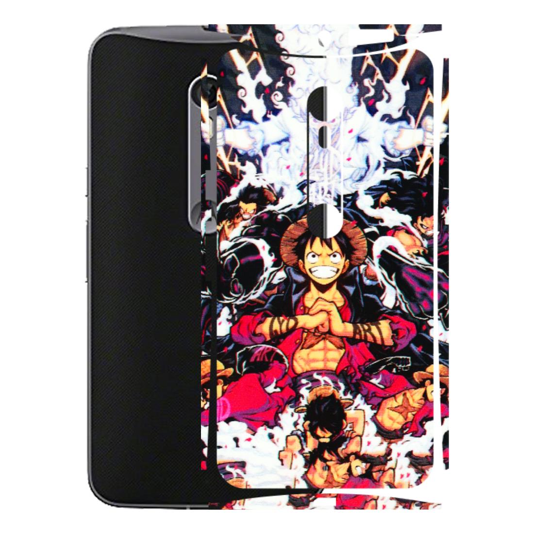 Motorola Phone Skins (All Models) - Luffy Anime Character - 3D Embossed Finish (L-203) Motorola Moto X Style