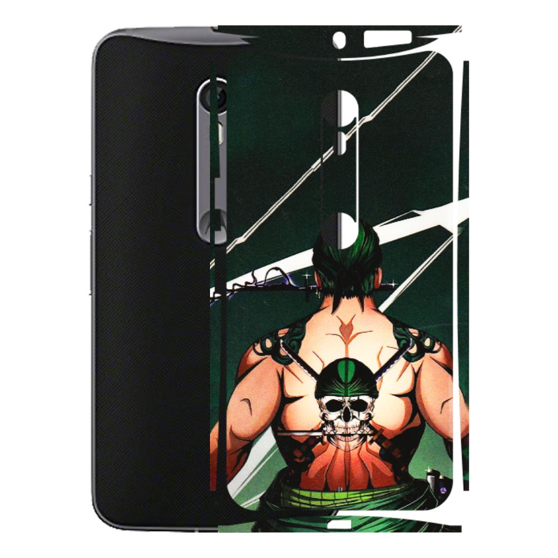 Motorola Phone Skins (All Models) - Zoro Anime - 3D Embossed Finish (L-23) Motorola Moto X Style