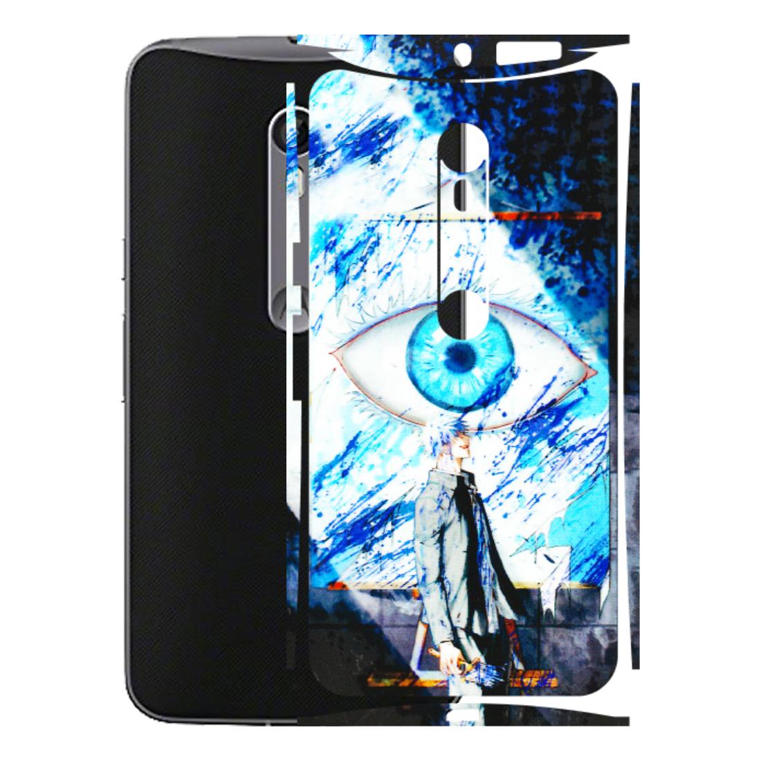 Motorola Phone Skins (All Models) - Gojo Satoru evil eye - 3D Embossed Finish (L-239) Motorola Moto X Style