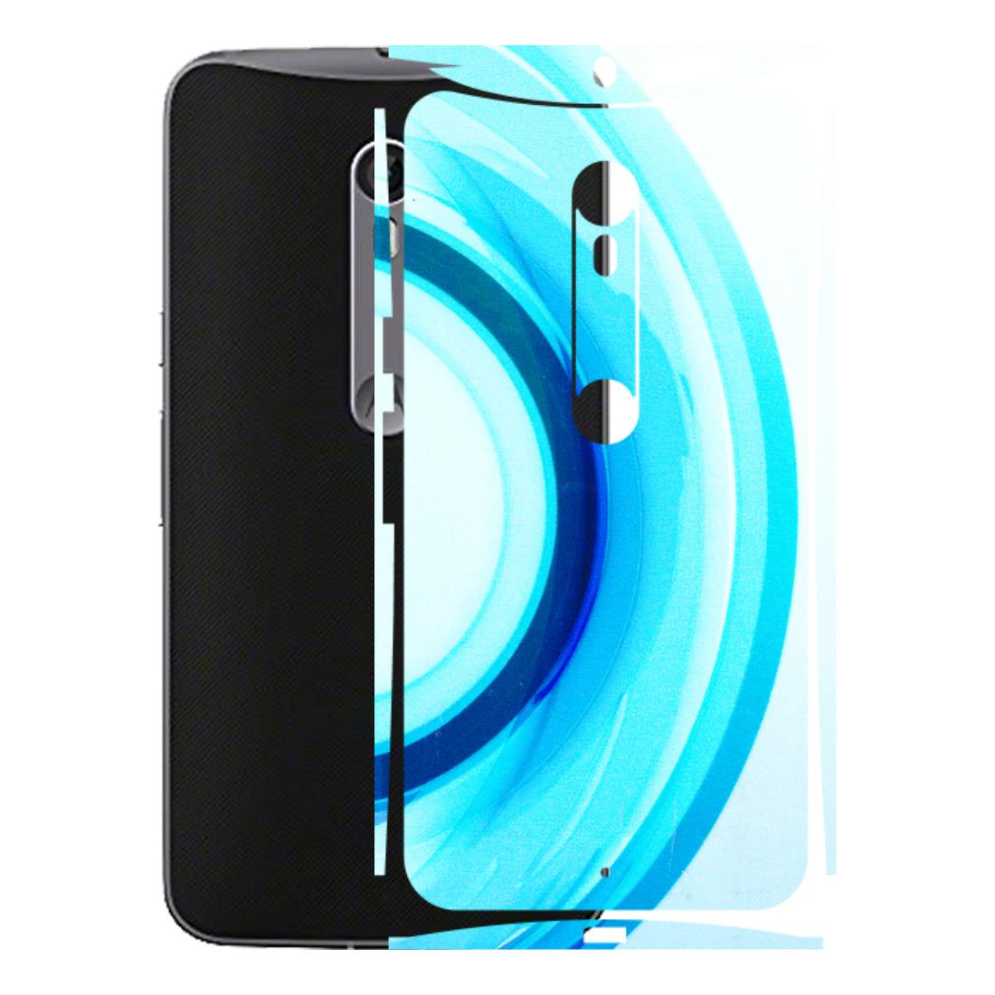 Motorola Phone Skins (All Models) - The Blue Curve - 3D Embossed Finish (L-244) Motorola Moto X Style