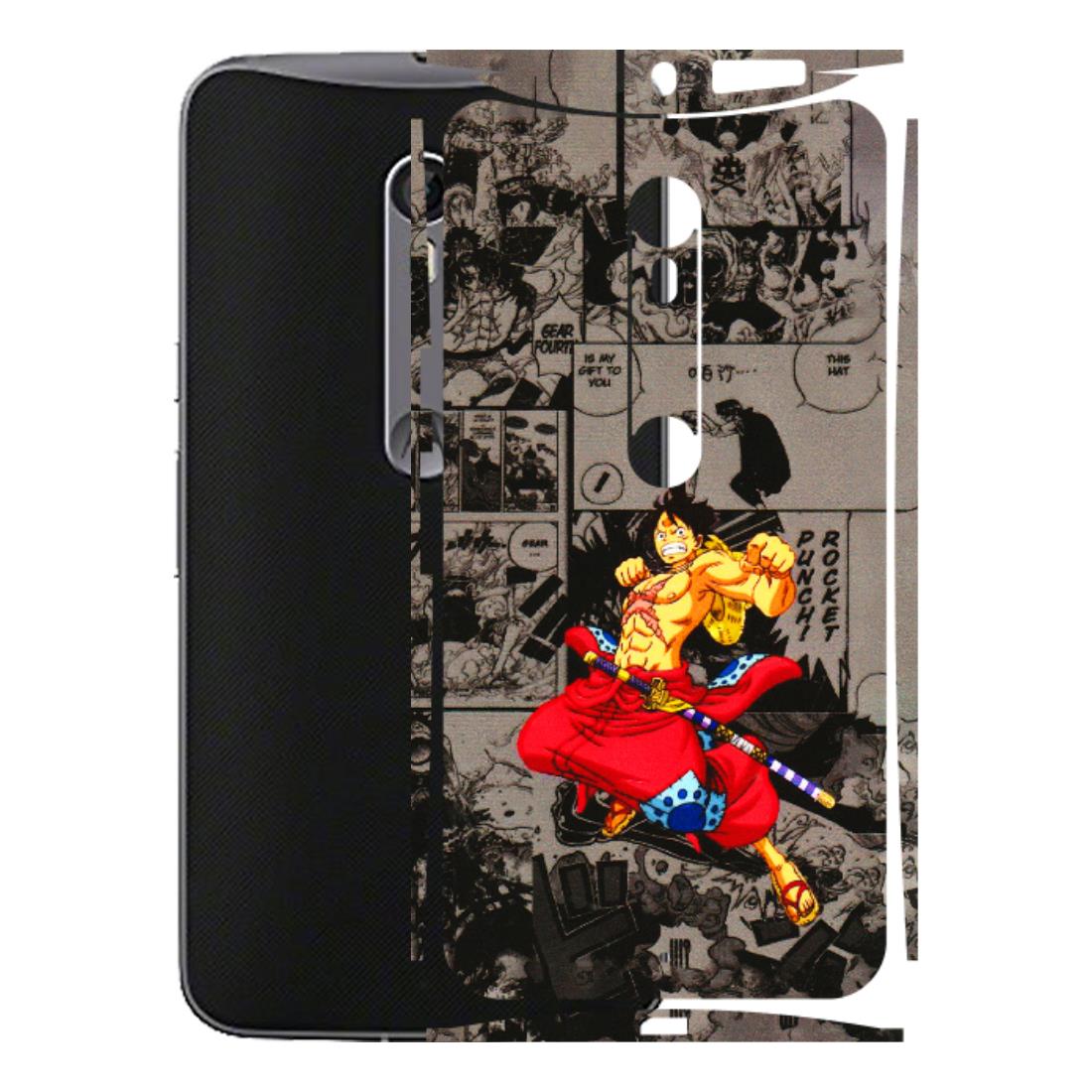 Motorola Phone Skins (All Models) - One Piece Rocket Punch Manga - 3D Embossed Finish (L-25) Motorola Moto X Style