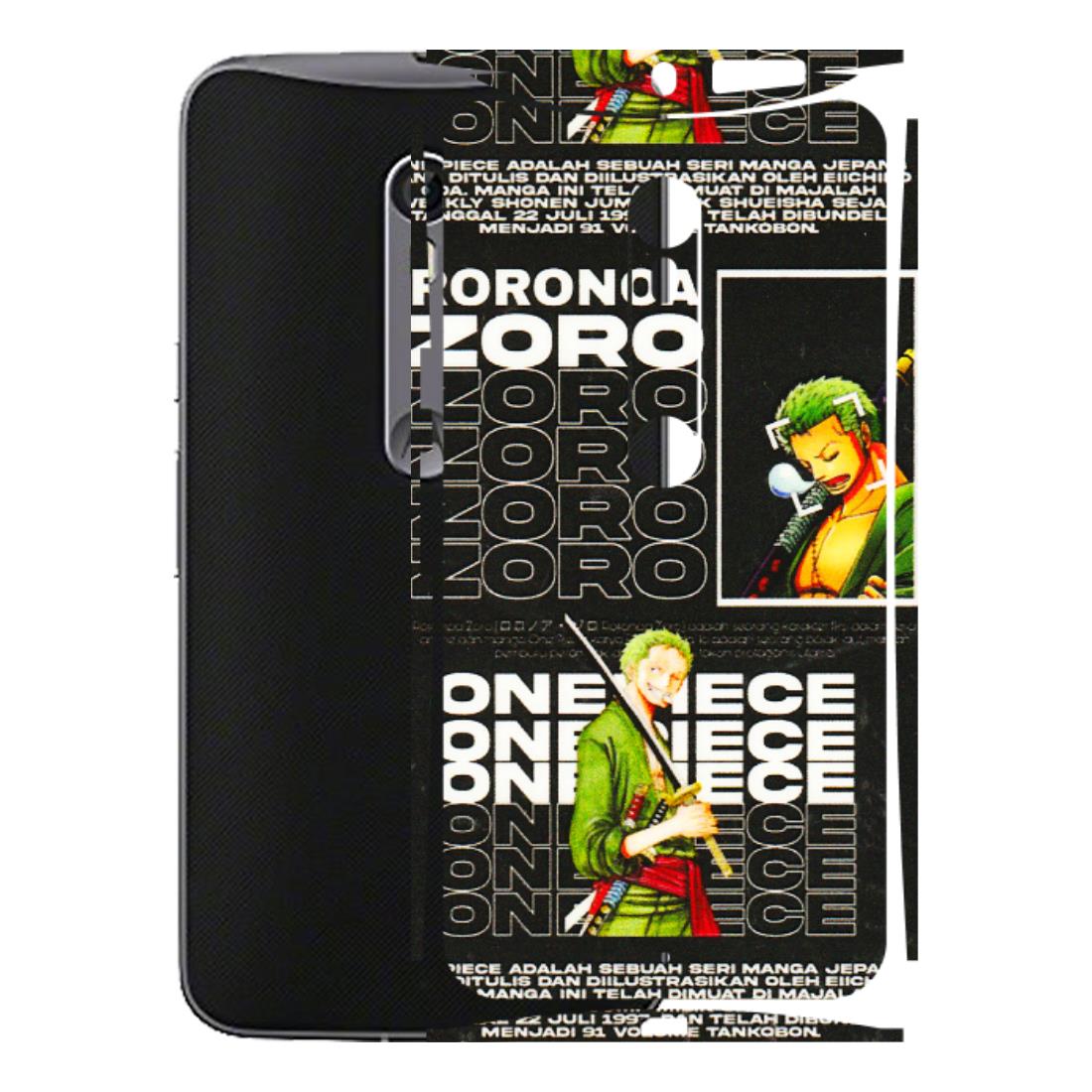Motorola Phone Skins (All Models) - One Piece Zoro - 3D Embossed Finish (L-250) Motorola Moto X Style