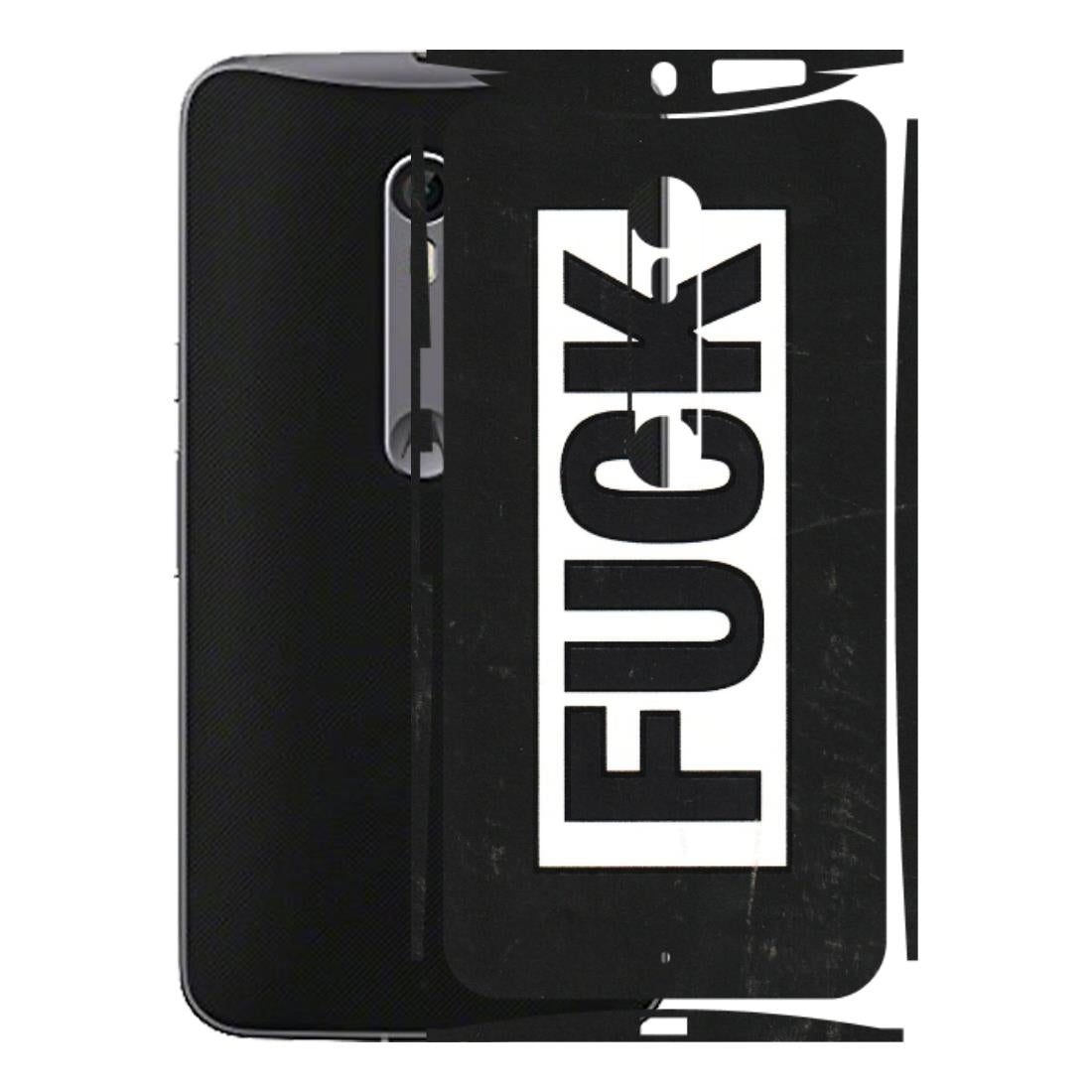 Motorola Phone Skins (All Models) - The F Word - 3D Embossed Finish (L-255) Motorola Moto X Style