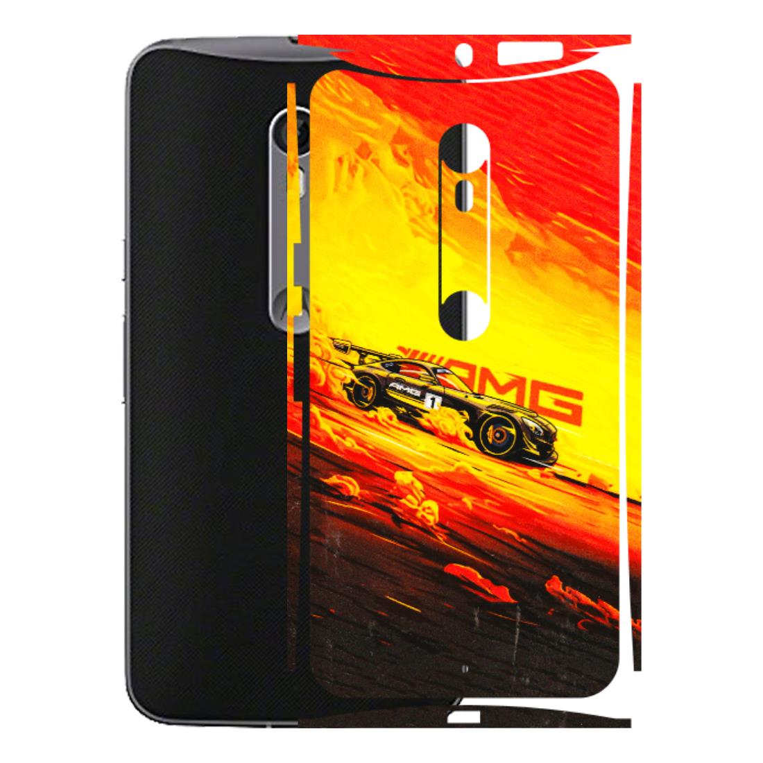 Motorola Phone Skins (All Models) - AMG Car Speed Cover - 3D Embossed Finish (L-256) Motorola Moto X Style