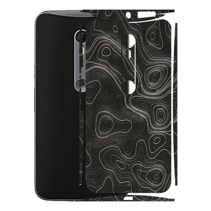 Motorola Phone Skins (All Models) - Abstract White Line Map - 3D Embossed Finish (L-269) Motorola Moto X Style