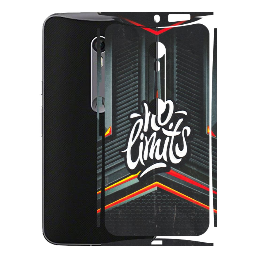 Motorola Phone Skins (All Models) - No Limits - 3D Embossed Finish (L-286) Motorola Moto X Style
