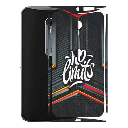 Motorola Phone Skins (All Models) - No Limits - 3D Embossed Finish (L-286) Motorola Moto X Style