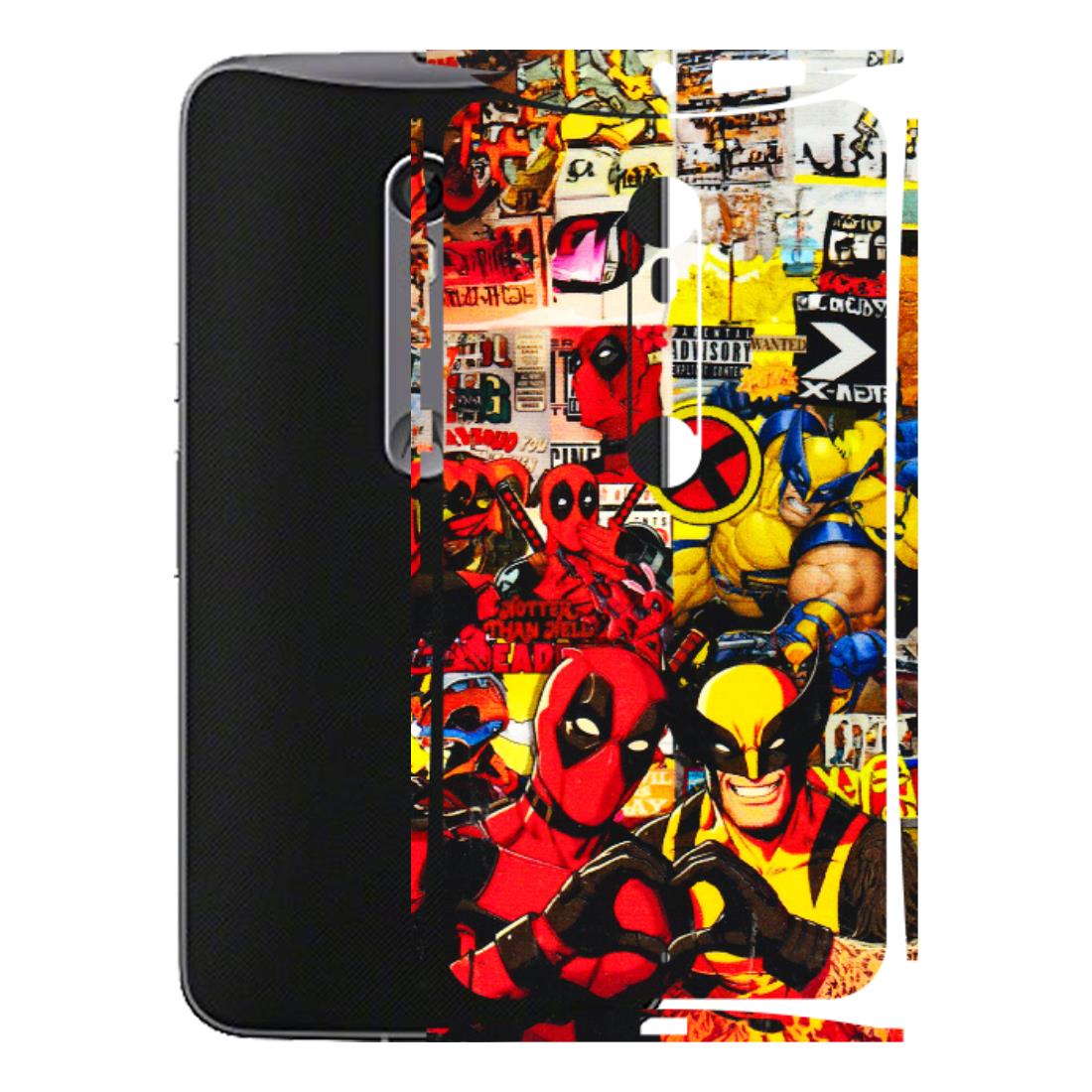 Motorola Phone Skins (All Models) - Spidy Wolverine - 3D Embossed Finish (L-310) Motorola Moto X Style