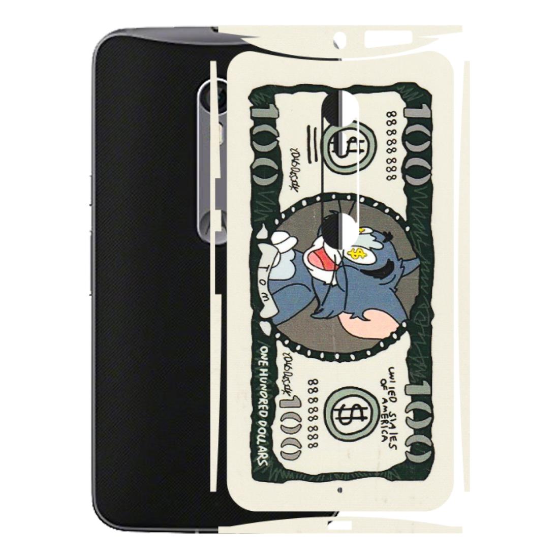 Motorola Phone Skins (All Models) - Tom Hundred Dollar - 3D Embossed Finish (L-324) Motorola Moto X Style