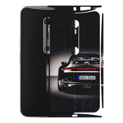 Motorola Phone Skins (All Models) - New Black Porsche GT3 - 3D Embossed Finish (L-327) Motorola Moto X Style