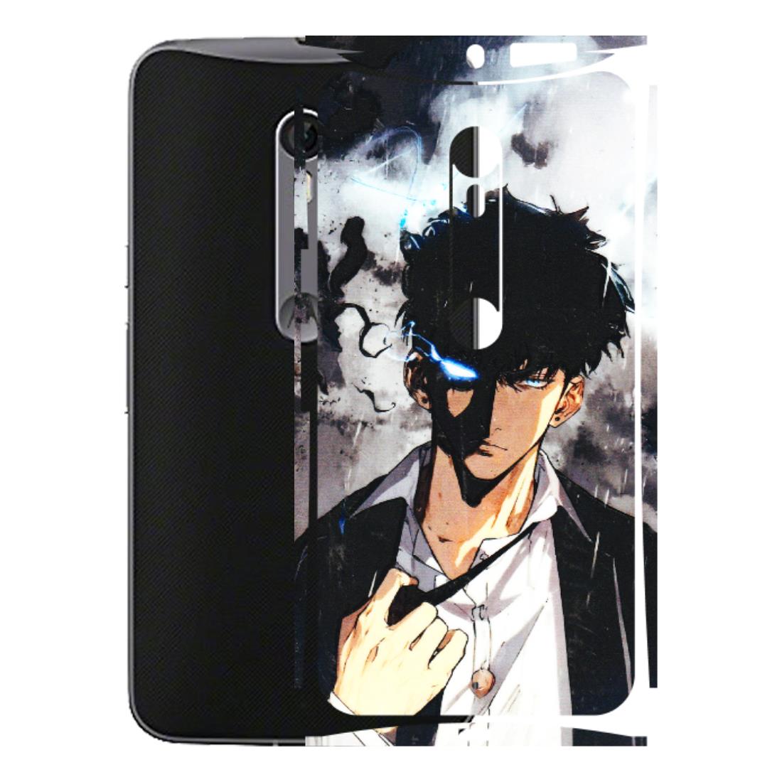 Motorola Phone Skins (All Models) - Sung Jinwoo Manhwa Anime - 3D Embossed Finish (L-328) Motorola Moto X Style