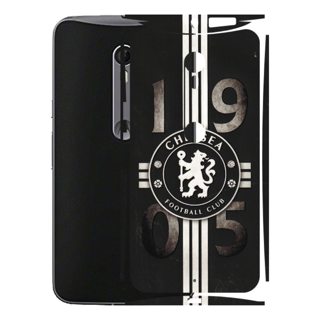 Motorola Phone Skins (All Models) - Chelsea Fan Club - 3D Embossed Finish (L-36) Motorola Moto X Style