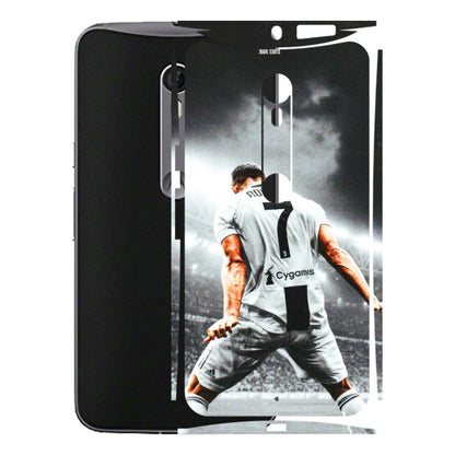 Motorola Phone Skins (All Models) - Ronaldo CR7 Crazy - 3D Embossed Finish (L-44) Motorola Moto X Style