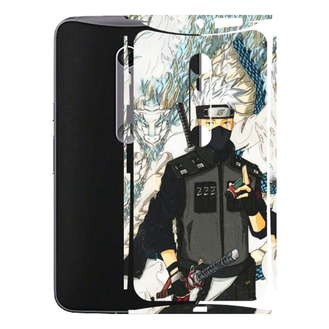 Motorola Phone Skins (All Models) - Kakashi Hatake Naruto Anime - 3D Embossed Finish (L-46) Motorola Moto X Style
