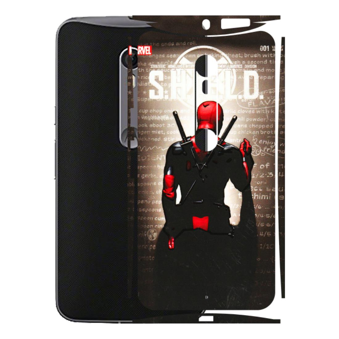 Motorola Phone Skins (All Models) - Deadpool - 3D Embossed Finish (L-56) Motorola Moto X Style