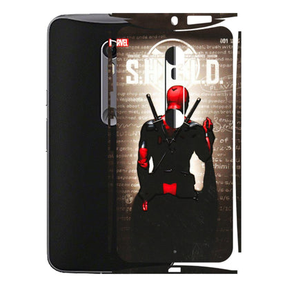 Motorola Phone Skins (All Models) - Deadpool - 3D Embossed Finish (L-56) Motorola Moto X Style