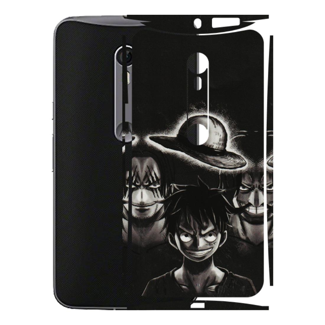 Motorola Phone Skins (All Models) - Black Luffy Hat - 3D Embossed Finish (L-57) Motorola Moto X Style