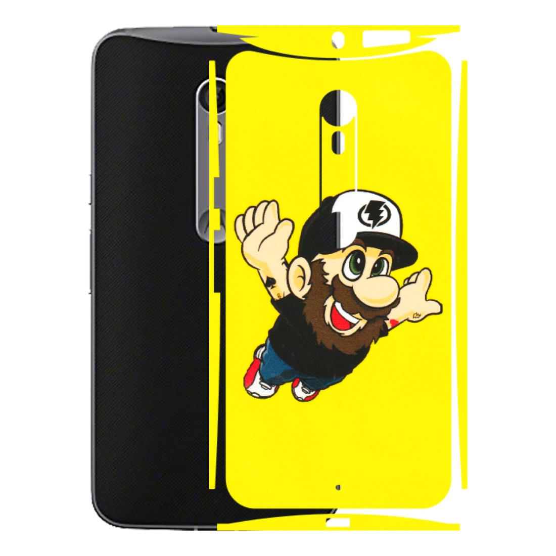 Motorola Phone Skins (All Models) - Flying Beardo - 3D Embossed Finish (L-60) Motorola Moto X Style