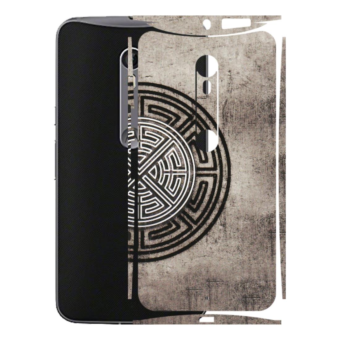 Motorola Phone Skins (All Models) - Mysterious Circular Design - 3D Embossed Finish (L-63) Motorola Moto X Style