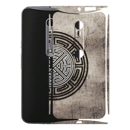 Motorola Phone Skins (All Models) - Mysterious Circular Design - 3D Embossed Finish (L-63) Motorola Moto X Style