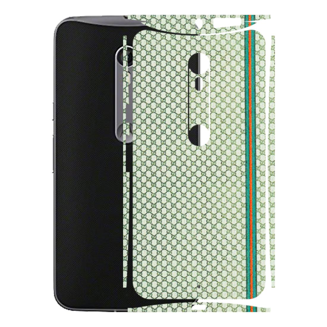 Motorola Phone Skins (All Models) - Gucci Fabric Pattern - 3D Embossed Finish (L-73) Motorola Moto X Style