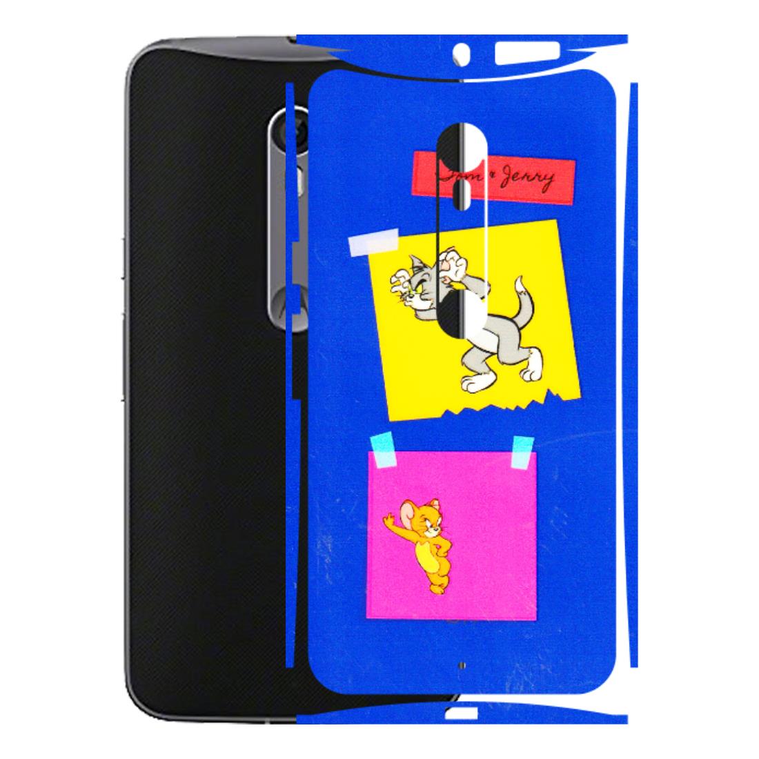 Motorola Phone Skins (All Models) - Tom N Jerry Sticky Notes - 3D Embossed Finish (L-88) Motorola Moto X Style