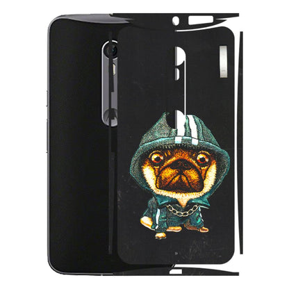 Motorola Phone Skins (All Models) - Puppy N Hoodie - 3D Embossed Finish (L-90) Motorola Moto X Style