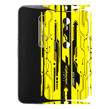 Motorola Phone Skins (All Models) - Yellow Cyberpunk - 3D Embossed Finish (L-93) Motorola Moto X Style