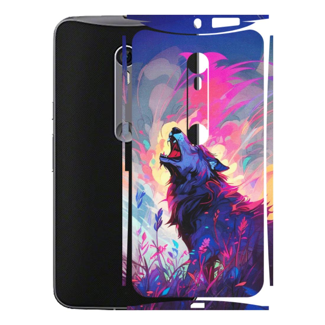 Motorola Phone Skins (All Models) - New Wild Wolf Abstract - Matte Finish (M-125) Motorola Moto X Style