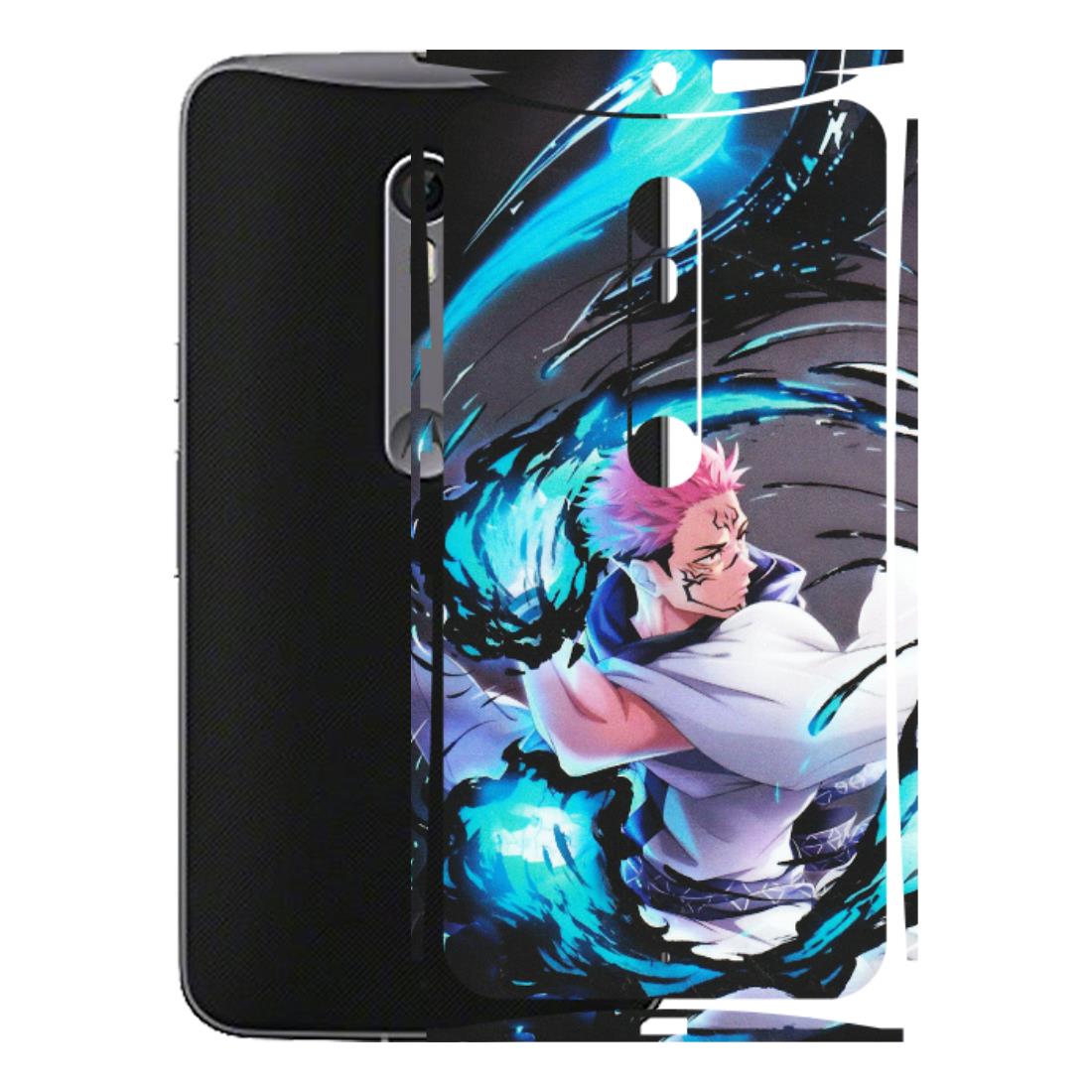 Motorola Phone Skins (All Models) - New Jujutsu Kaisen Grey Blue Anime - Matte Finish (M-127) Motorola Moto X Style