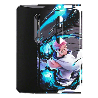Motorola Phone Skins (All Models) - New Jujutsu Kaisen Grey Blue Anime - Matte Finish (M-127) Motorola Moto X Style