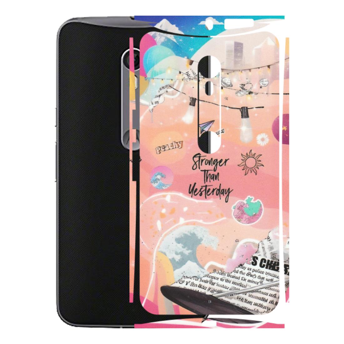 Motorola Phone Skins (All Models) - Stronger Then Yesterday - Matte Finish (M-128) Motorola Moto X Style