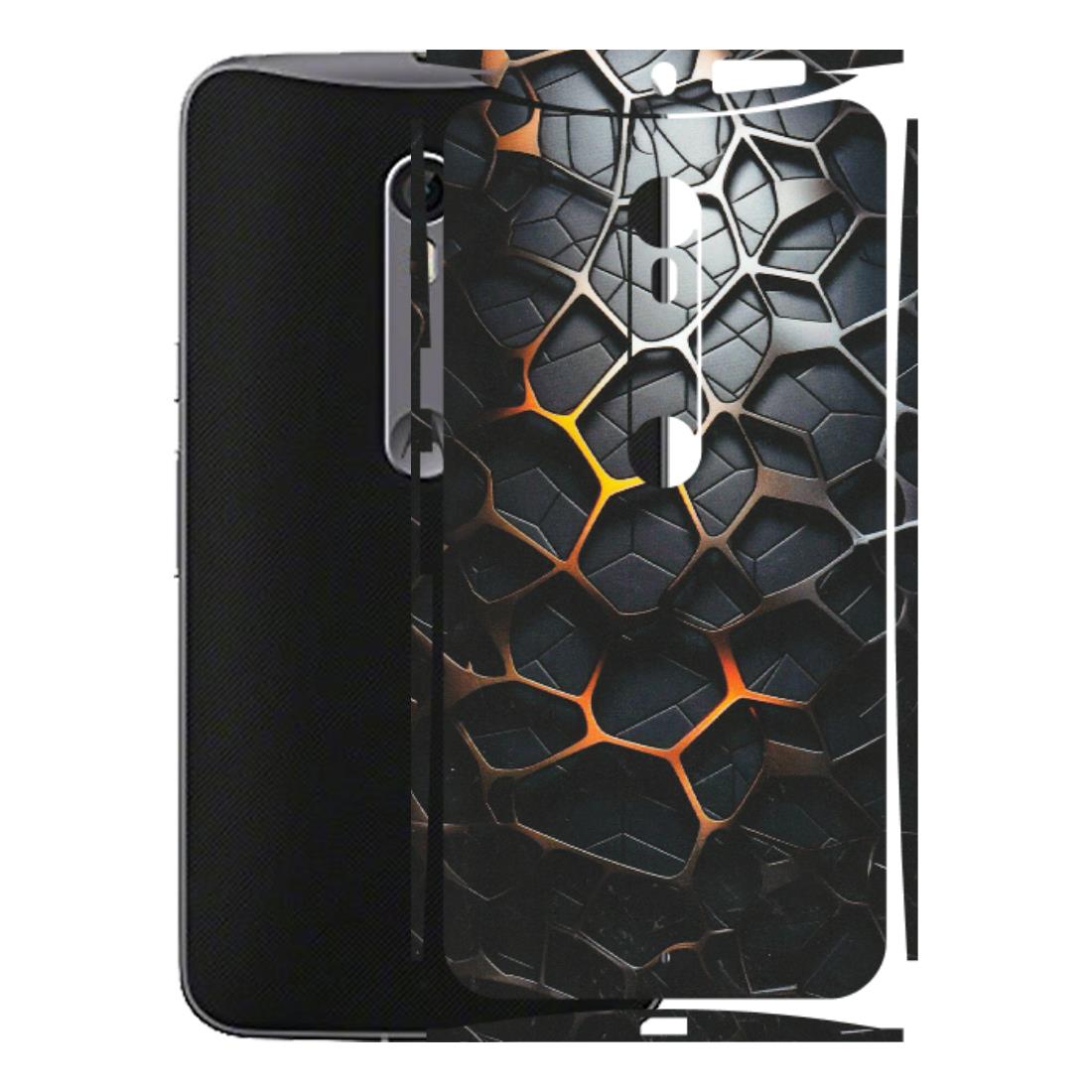 Motorola Phone Skins (All Models) - New Abstract Graphite Tiles - Matte Finish (M-130) Motorola Moto X Style