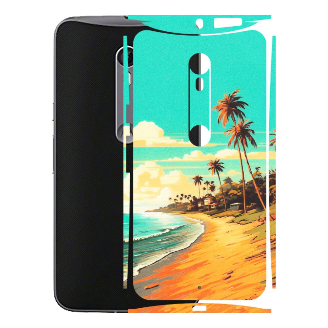 Motorola Phone Skins (All Models) - Miami Beach - Matte Finish (M-136) Motorola Moto X Style