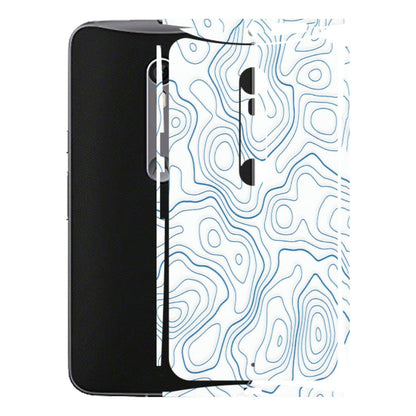 Motorola Phone Skins (All Models) - Blue And White Swirls - Matte Finish (M-139) Motorola Moto X Style