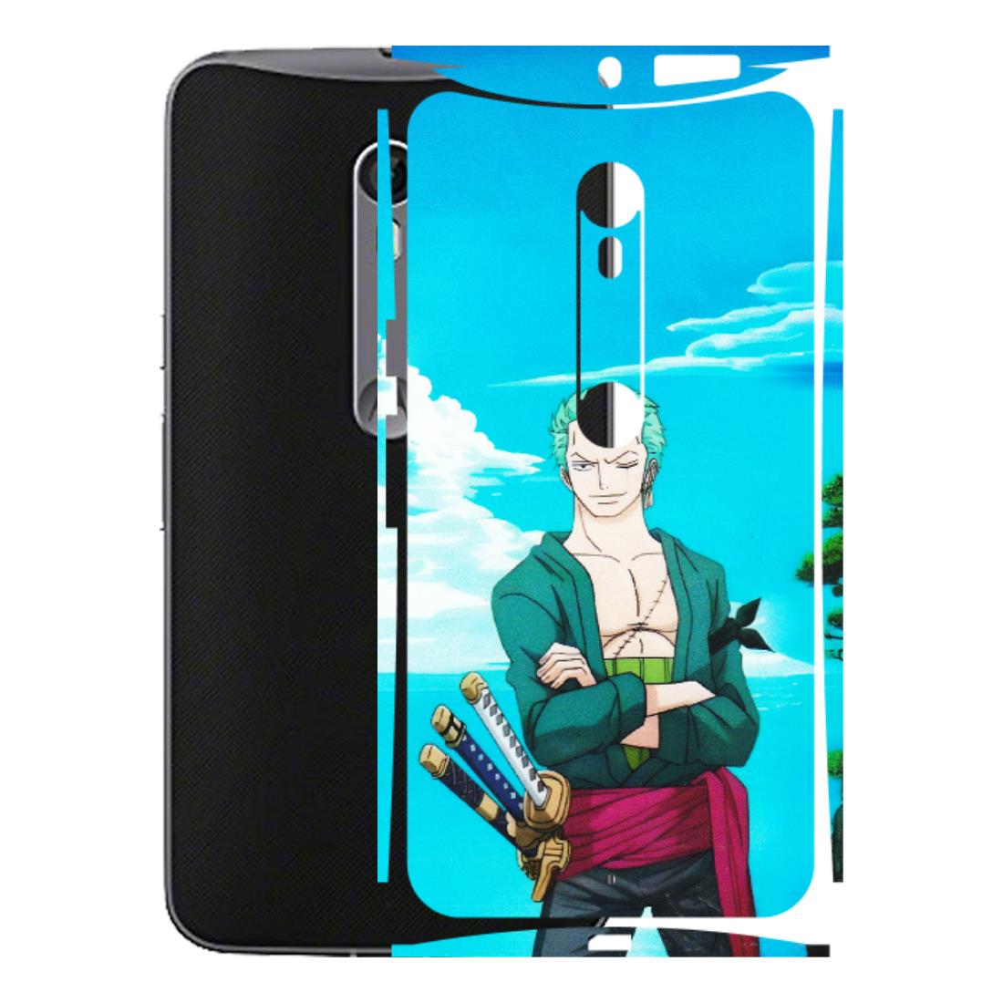 Motorola Phone Skins (All Models) - Cool Swordman Zoro Anime - Matte Finish (M-143) Motorola Moto X Style