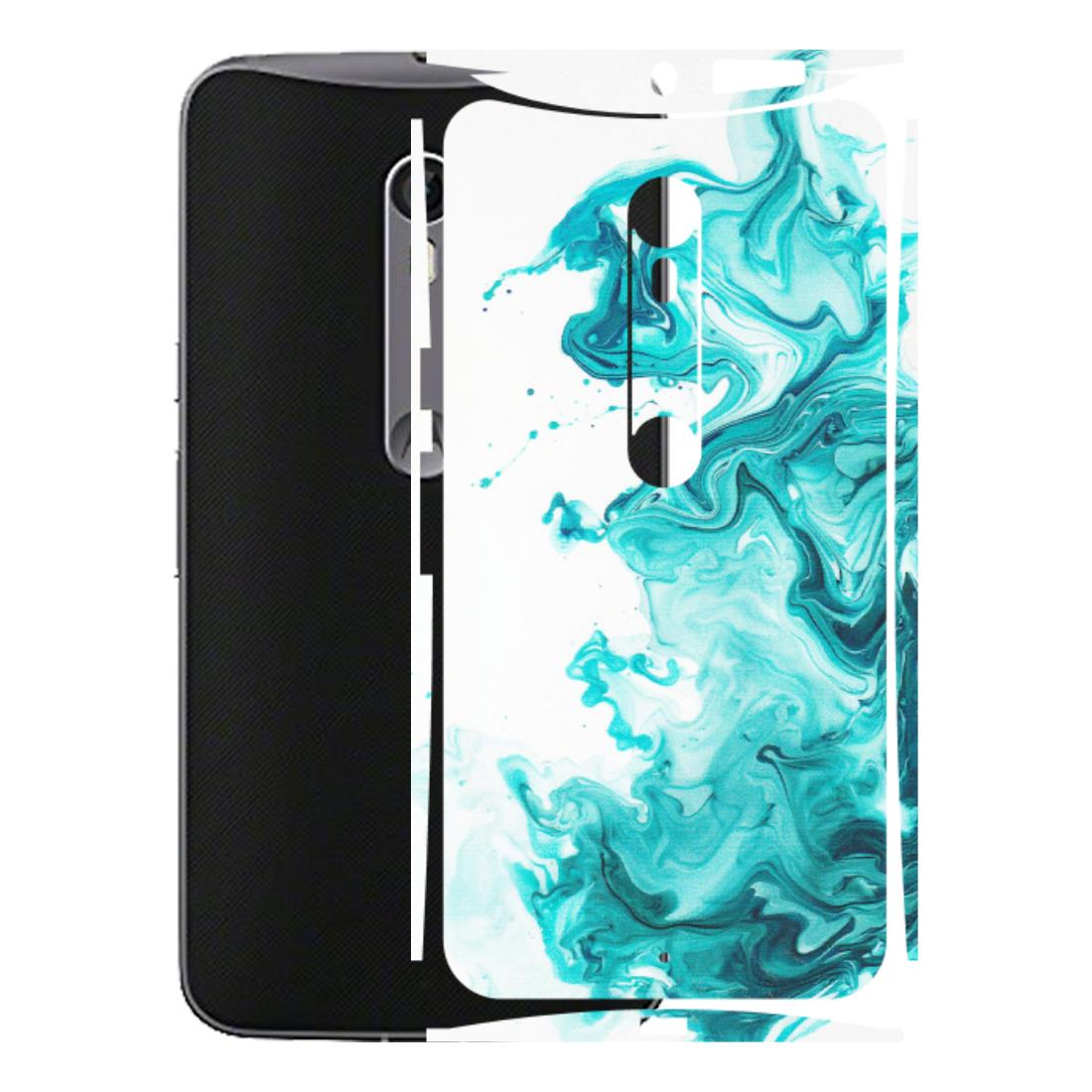 Motorola Phone Skins (All Models) - Sky Blue Abstract Colour - Matte Finish (M-146) Motorola Moto X Style