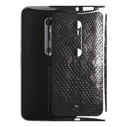 Motorola Phone Skins (All Models) - Black Snack Leather - Matte Finish (M-147) Motorola Moto X Style