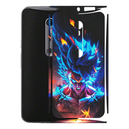 Motorola Phone Skins (All Models) - Angry Goku Dragon Ball Anime - Matte Finish (M-150) Motorola Moto X Style