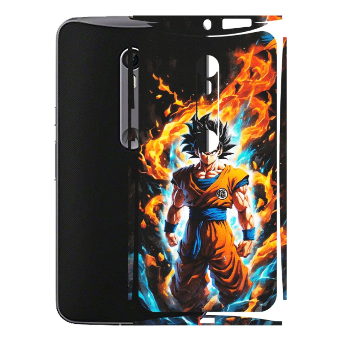 Motorola Phone Skins (All Models) - Goku Transformation Anime - Matte Finish (M-159) Motorola Moto X Style