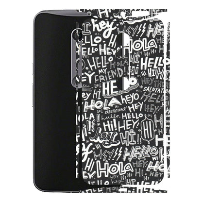 Motorola Phone Skins (All Models) - Hi Hello Doodles - Matte Finish (M-25) Motorola Moto X Style