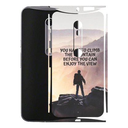 Motorola Phone Skins (All Models) - Motivational Hiking Mountain - Matte Finish (M-28) Motorola Moto X Style