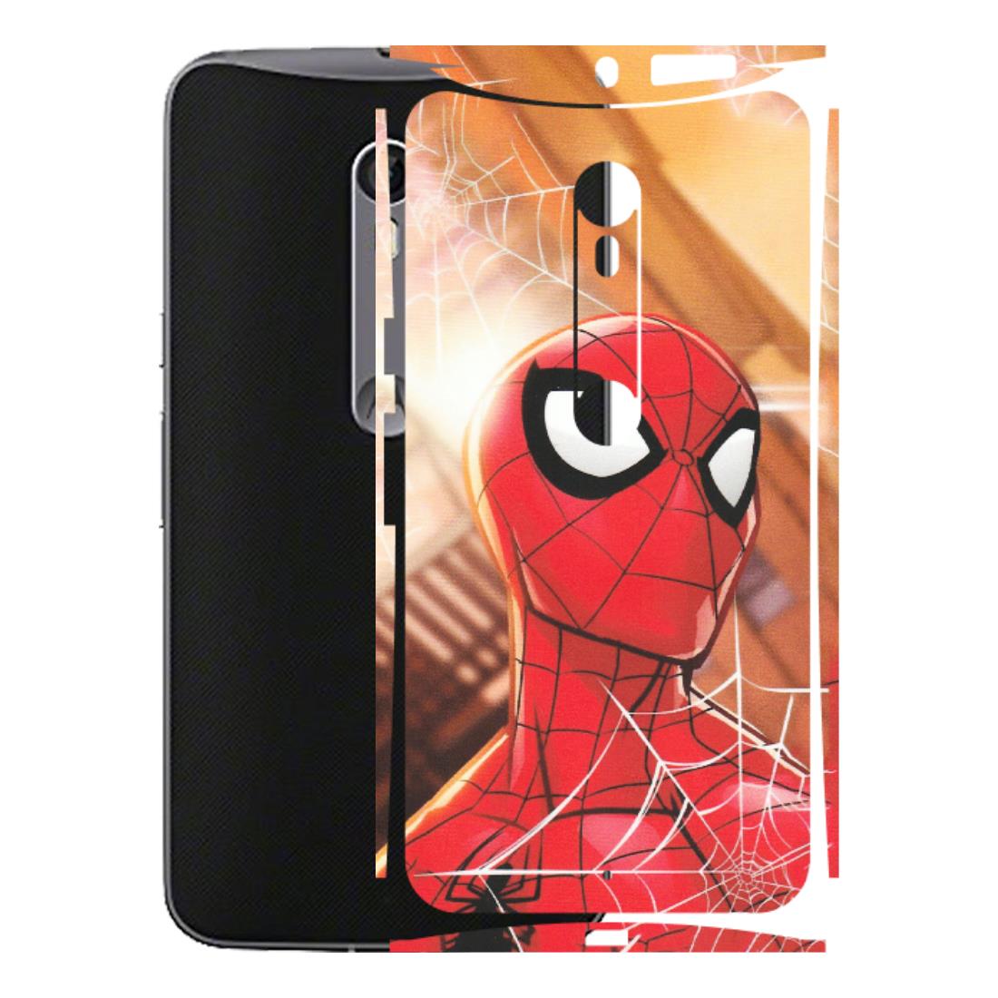 Motorola Phone Skins (All Models) - Spiderman Face New - Matte Finish (M-41) Motorola Moto X Style