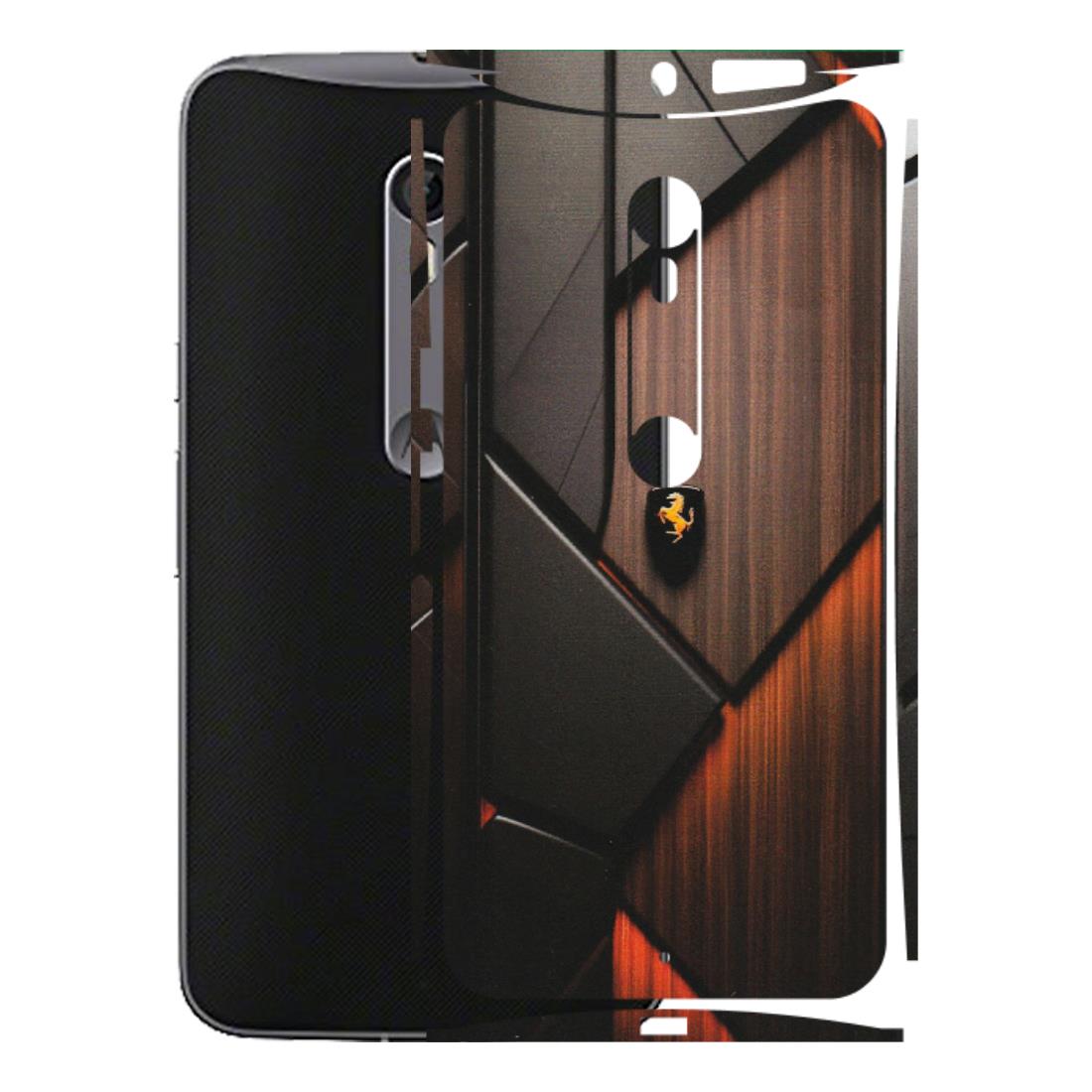 Motorola Phone Skins (All Models) - Lambo Beauty Wood Pattern Sober - Matte Finish (M-51) Motorola Moto X Style