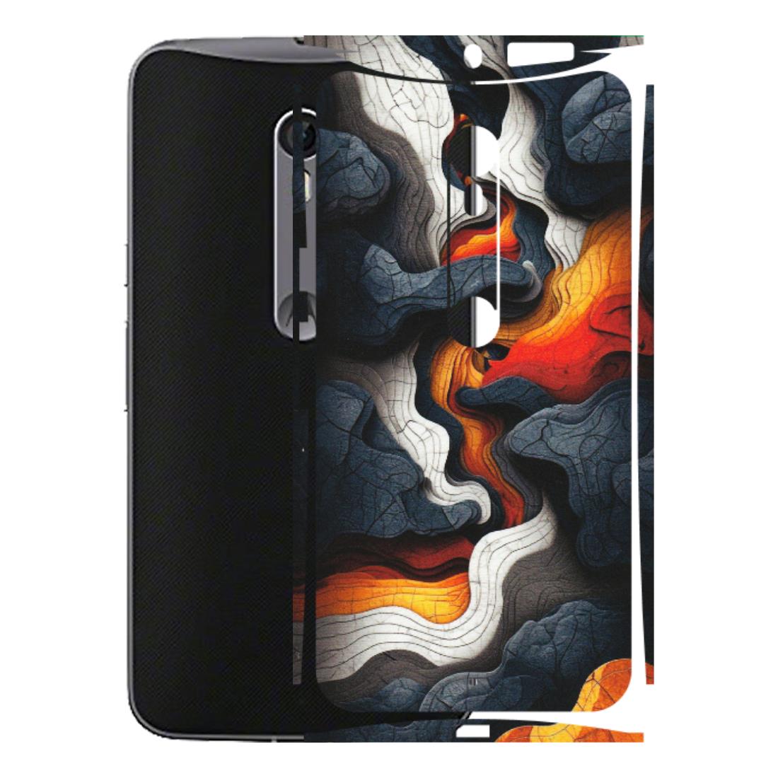 Motorola Phone Skins (All Models) - Abstract Volcanic Layers - Matte Finish (M-52) Motorola Moto X Style
